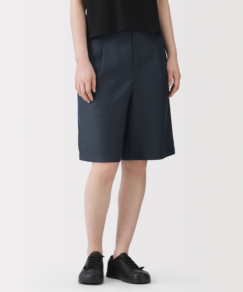 MUJI Labo(ムジラボ)の「〔MUJI Labo〕婦人 和紙混ドビー織り ショートパンツ(その他パンツ・レディース・チャコールグレー/ダークネイビー・S/M/L/XL)」の7枚目の写真