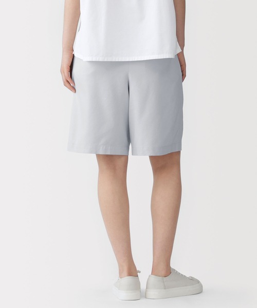 MUJI Labo(ムジラボ)の「〔MUJI Labo〕婦人 和紙混ドビー織り ショートパンツ(その他パンツ・レディース・チャコールグレー/ダークネイビー・S/M/L/XL)」の9枚目の写真