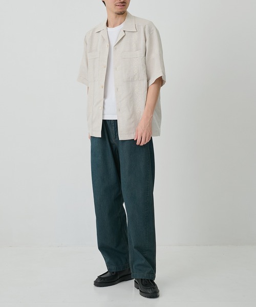 CITY TOKYO/シティートーキョー】Linen cuba shirt（シャツ/ブラウス