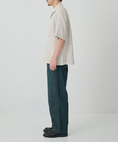 CITY TOKYO(シティトウキョウ)の「【CITY TOKYO/シティートーキョー】Linen cuba shirt(シャツ/ブラウス・メンズ・アイボリー/カーキ・2/1)」の6枚目の写真
