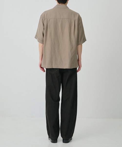 CITY TOKYO(シティトウキョウ)の「【CITY TOKYO/シティートーキョー】Linen cuba shirt(シャツ/ブラウス・メンズ・アイボリー/カーキ・2/1)」の14枚目の写真