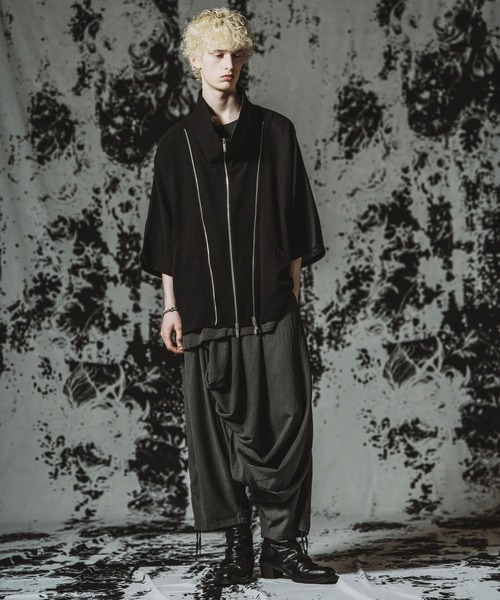 NO ID.（ノーアイディ）の「【NO ID.】Off Turtle W-ZIP 3WAY Blazer / オフタートル ダブルジップ 3ウェイ ブレザー（テーラードジャケット・メンズ・グレー/ブラック・ONE SIZE）」の5枚目の写真