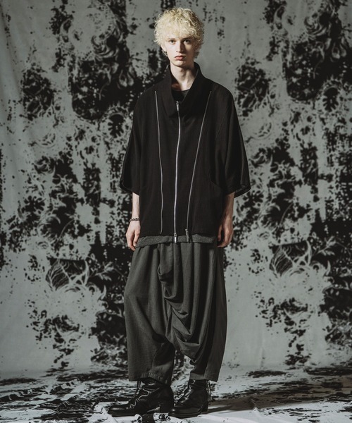 NO ID.（ノーアイディ）の「【NO ID.】Off Turtle W-ZIP 3WAY Blazer / オフタートル ダブルジップ 3ウェイ ブレザー（テーラードジャケット・メンズ・グレー/ブラック・ONE SIZE）」の7枚目の写真