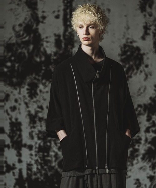 NO ID.（ノーアイディ）の「【NO ID.】Off Turtle W-ZIP 3WAY Blazer / オフタートル ダブルジップ 3ウェイ ブレザー（テーラードジャケット・メンズ・グレー/ブラック・ONE SIZE）」の9枚目の写真