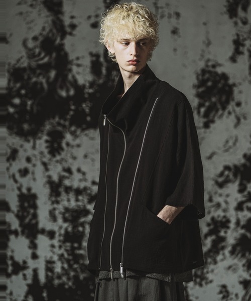 NO ID.（ノーアイディ）の「【NO ID.】Off Turtle W-ZIP 3WAY Blazer / オフタートル ダブルジップ 3ウェイ ブレザー（テーラードジャケット・メンズ・グレー/ブラック・ONE SIZE）」の10枚目の写真