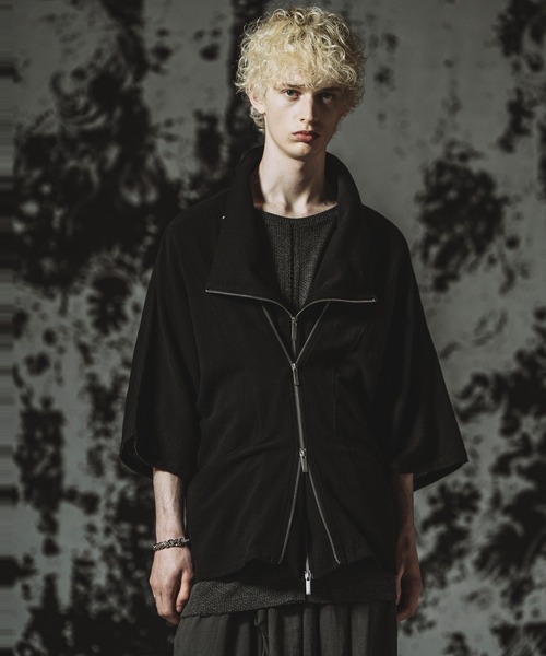 NO ID.（ノーアイディ）の「【NO ID.】Off Turtle W-ZIP 3WAY Blazer / オフタートル ダブルジップ 3ウェイ ブレザー（テーラードジャケット・メンズ・グレー/ブラック・ONE SIZE）」の11枚目の写真