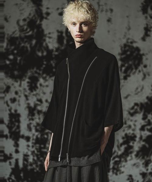 NO ID.（ノーアイディ）の「【NO ID.】Off Turtle W-ZIP 3WAY Blazer / オフタートル ダブルジップ 3ウェイ ブレザー（テーラードジャケット・メンズ・グレー/ブラック・ONE SIZE）」の12枚目の写真