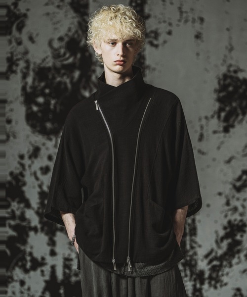 NO ID.（ノーアイディ）の「【NO ID.】Off Turtle W-ZIP 3WAY Blazer / オフタートル ダブルジップ 3ウェイ ブレザー（テーラードジャケット・メンズ・グレー/ブラック・ONE SIZE）」の13枚目の写真