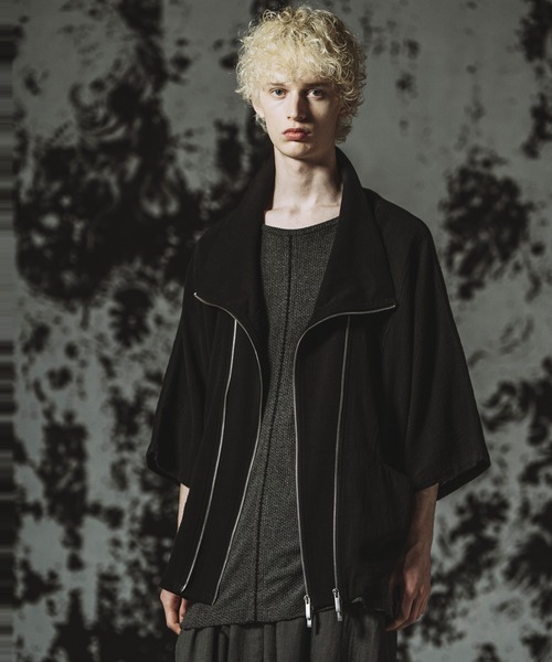 NO ID.（ノーアイディ）の「【NO ID.】Off Turtle W-ZIP 3WAY Blazer / オフタートル ダブルジップ 3ウェイ ブレザー（テーラードジャケット・メンズ・グレー/ブラック・ONE SIZE）」の15枚目の写真