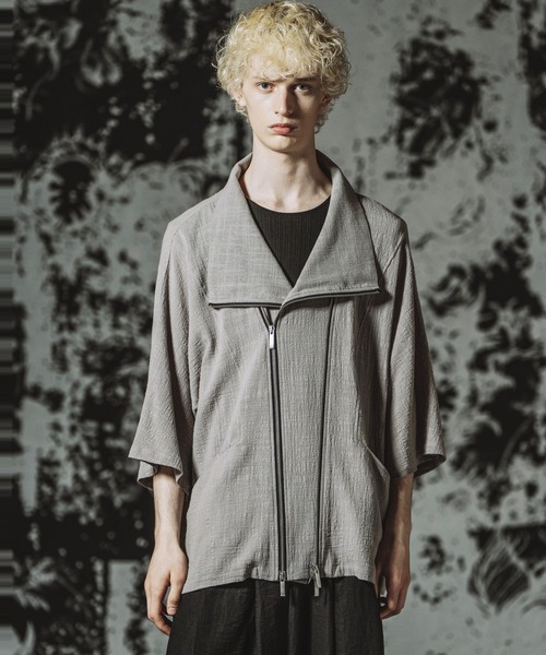 NO ID.（ノーアイディ）の「【NO ID.】Off Turtle W-ZIP 3WAY Blazer / オフタートル ダブルジップ 3ウェイ ブレザー（テーラードジャケット・メンズ・グレー/ブラック・ONE SIZE）」の16枚目の写真