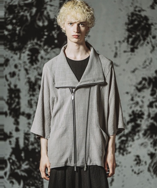 NO ID.（ノーアイディ）の「【NO ID.】Off Turtle W-ZIP 3WAY Blazer / オフタートル ダブルジップ 3ウェイ ブレザー（テーラードジャケット・メンズ・グレー/ブラック・ONE SIZE）」の17枚目の写真