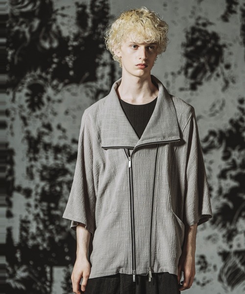 NO ID.（ノーアイディ）の「【NO ID.】Off Turtle W-ZIP 3WAY Blazer / オフタートル ダブルジップ 3ウェイ ブレザー（テーラードジャケット・メンズ・グレー/ブラック・ONE SIZE）」の18枚目の写真