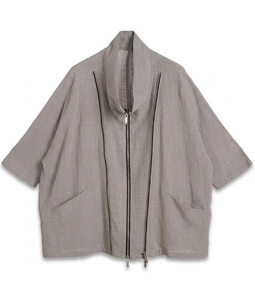 NO ID.（ノーアイディ）の「【NO ID.】Off Turtle W-ZIP 3WAY Blazer / オフタートル ダブルジップ 3ウェイ ブレザー（テーラードジャケット・メンズ・グレー/ブラック・ONE SIZE）」の22枚目の写真