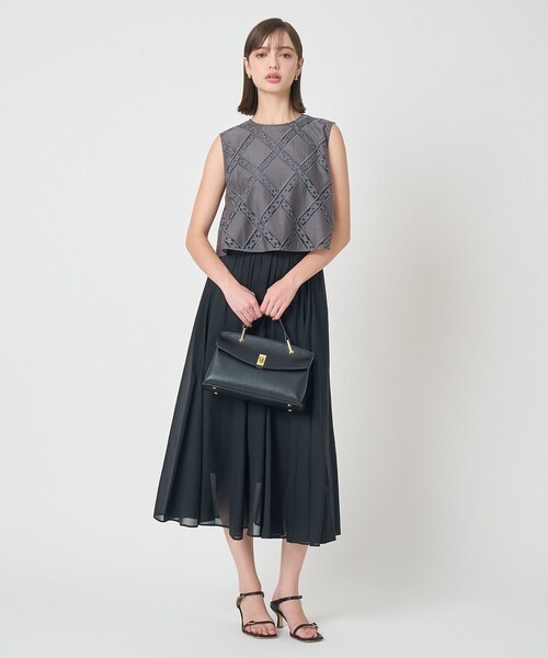 ANAYI(アナイ)の「シアースラブマチフレア スカート〈セットアップ対応商品〉(スカート・レディース・ブラック/ホワイト/ピンク・38/36)」の15枚目の写真