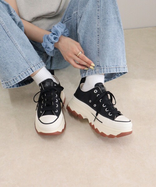 fredy emue(フレディエミュ)の「【CONVERSE/コンバース】オールスタートレックウエーブNL OX(スニーカー・レディース・ブラック・24.5/23.5)」の2枚目の写真
