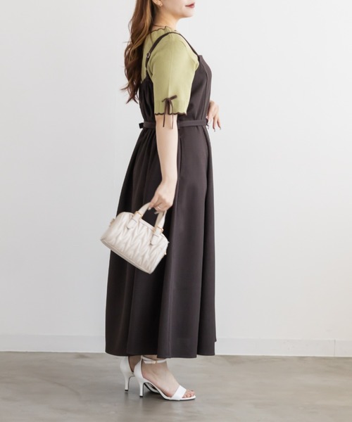 CLETTE（クレット）の「CLETTEオリジナルバイカラースカラップヘムリボンニット（ニット/セーター・レディース・ブラック/グリーン/チャコールグレー・4L/LL/3L）」の8枚目の写真