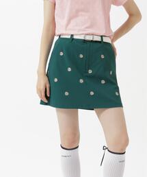 【Jack Bunny!!】【CINEMA MONOTONE】2WAYグリッドストレッチFlowerスカート