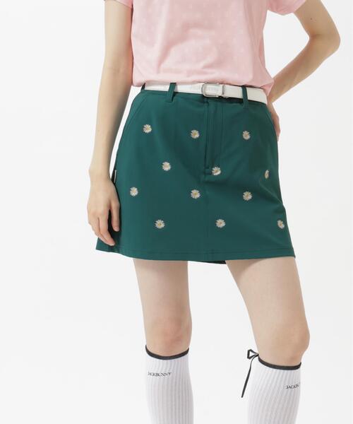 Jack Bunny!!(ジャックバニー)の「【Jack Bunny!!】【CINEMA MONOTONE】2WAYグリッドストレッチFlowerスカート(スカート・レディース・グリーン・LARGE)」の1枚目の写真