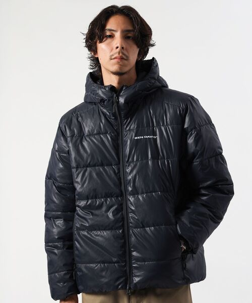 BEN DAVIS（ベンデイビス）の「【BEN DAVIS（ベンデイビス）】BD HOODED PUFFER JACKET / パデッド ジャケット 中綿 軽量アウター 保温 オーバーサイズ ストリート ユニセックス（ダウンジャケット/コート・メンズ・その他1/ダークネイビー/ブラック/スカイブルー・LARGE/MEDIUM/X-LARGE）」の3枚目の写真