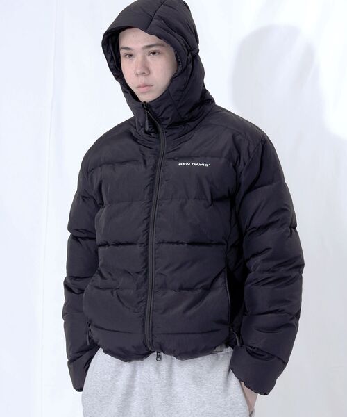 BEN DAVIS（ベンデイビス）の「【BEN DAVIS（ベンデイビス）】BD HOODED PUFFER JACKET / パデッド ジャケット 中綿 軽量アウター 保温 オーバーサイズ ストリート ユニセックス（ダウンジャケット/コート・メンズ・その他1/ダークネイビー/ブラック/スカイブルー・LARGE/MEDIUM/X-LARGE）」の6枚目の写真