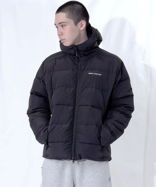 BEN DAVIS（ベンデイビス）の「【BEN DAVIS（ベンデイビス）】BD HOODED PUFFER JACKET / パデッド ジャケット 中綿 軽量アウター 保温 オーバーサイズ ストリート ユニセックス（ダウンジャケット/コート・メンズ・その他1/ダークネイビー/ブラック/スカイブルー・LARGE/MEDIUM/X-LARGE）」の20枚目の写真