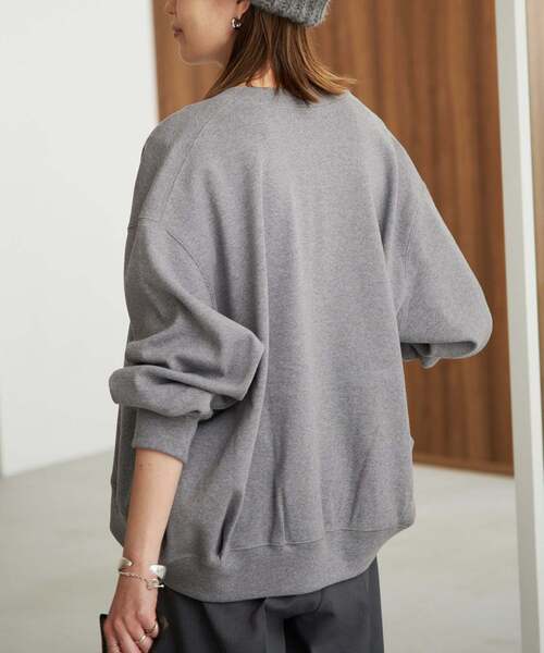 SLOBE IENA(スローブイエナ)の「《WEB限定/追加》ダブルZIP クルーネックカーディガン(カーディガン/ボレロ・レディース・チャコールグレー/グリーン/ベージュ/ブラック・FREE)」の10枚目の写真