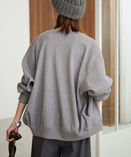SLOBE IENA(スローブイエナ)の「《WEB限定/追加》ダブルZIP クルーネックカーディガン(カーディガン/ボレロ・レディース・チャコールグレー/グリーン/ベージュ/ブラック・FREE)」の11枚目の写真