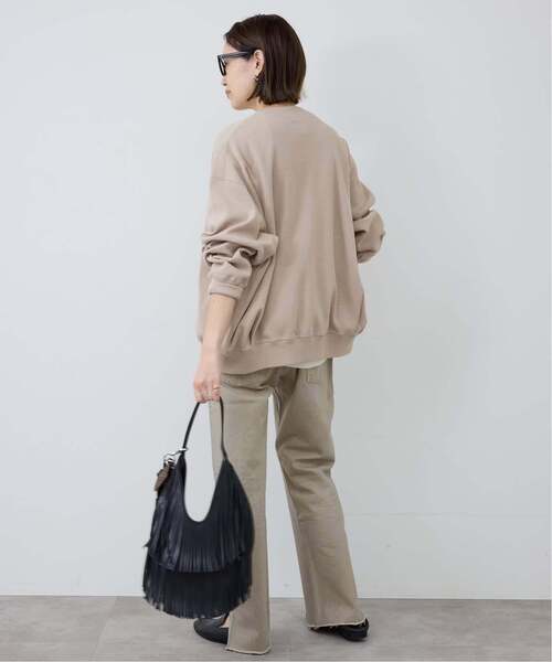 SLOBE IENA(スローブイエナ)の「《WEB限定/追加》ダブルZIP クルーネックカーディガン(カーディガン/ボレロ・レディース・チャコールグレー/グリーン/ベージュ/ブラック・FREE)」の18枚目の写真