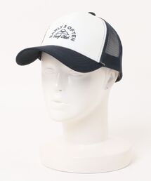 ALMOND（アーモンド）の「EARLY OFTEN  MESH CAP/ALMONS・アーモンド メッシュキャップ 刺繍ロゴ 2カラー メンズ レディース（キャップ）」