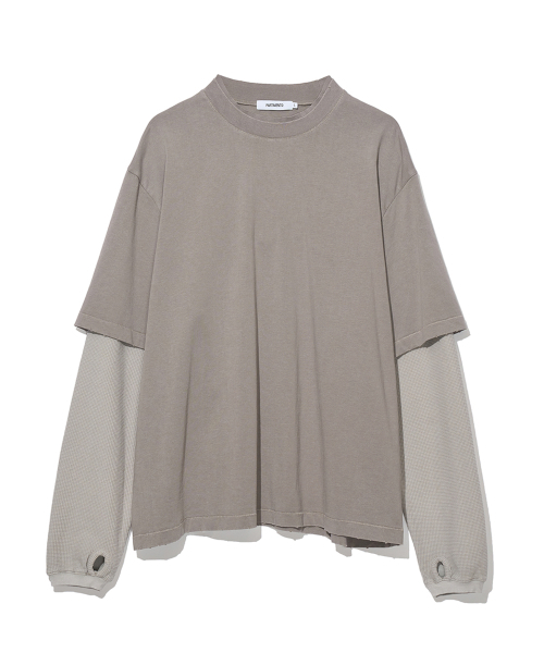 PARTIMENTO(パルティメント)の「ワッフルレイヤードロングスリーブグレージュ(Tシャツ/カットソー・メンズ・その他・MEDIUM/LARGE)」の1枚目の写真