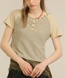 frill studs shirt / フリルスタッズシャツ（シャツ/ブラウス）｜hazyl 