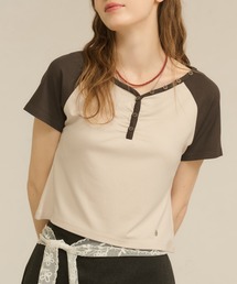 lace docking tops / レースドッキングトップス（Tシャツ/カットソー