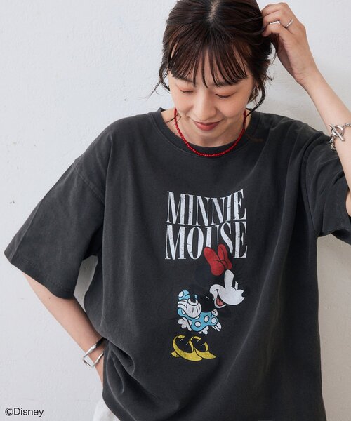 DISCOAT(ディスコート)の「【Enlude】DisneyロゴグラフィックTシャツ《ユニセックス》(Tシャツ/カットソー・レディース・ブラック/チャコールグレー/オフホワイト・MEDIUM/LARGE)」の3枚目の写真