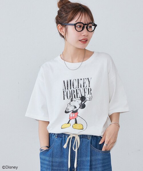 DISCOAT(ディスコート)の「【Enlude】DisneyロゴグラフィックTシャツ《ユニセックス》(Tシャツ/カットソー・レディース・ブラック/チャコールグレー/オフホワイト・MEDIUM/LARGE)」の10枚目の写真