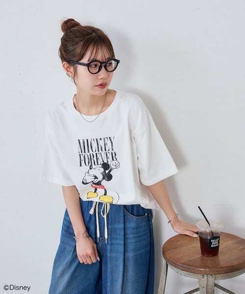 DISCOAT(ディスコート)の「【Enlude】DisneyロゴグラフィックTシャツ《ユニセックス》(Tシャツ/カットソー・レディース・ブラック/チャコールグレー/オフホワイト・MEDIUM/LARGE)」の11枚目の写真