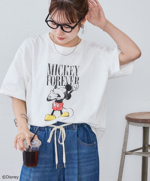 DISCOAT(ディスコート)の「【Enlude】DisneyロゴグラフィックTシャツ《ユニセックス》(Tシャツ/カットソー・レディース・ブラック/チャコールグレー/オフホワイト・MEDIUM/LARGE)」の12枚目の写真