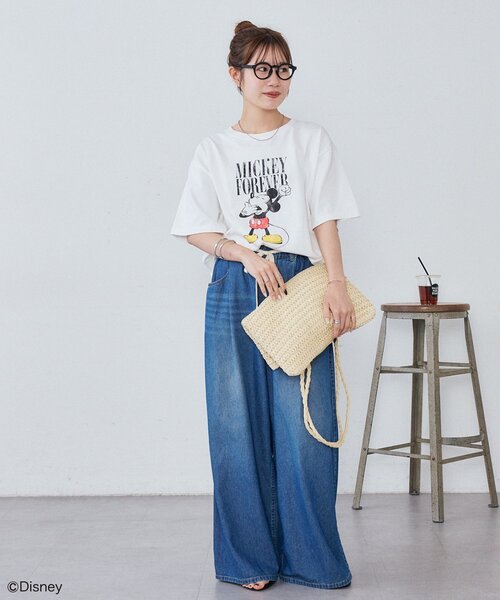 DISCOAT(ディスコート)の「【Enlude】DisneyロゴグラフィックTシャツ《ユニセックス》(Tシャツ/カットソー・レディース・ブラック/チャコールグレー/オフホワイト・MEDIUM/LARGE)」の14枚目の写真