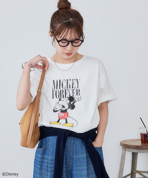 DISCOAT(ディスコート)の「【Enlude】DisneyロゴグラフィックTシャツ《ユニセックス》(Tシャツ/カットソー・レディース・ブラック/チャコールグレー/オフホワイト・MEDIUM/LARGE)」の21枚目の写真
