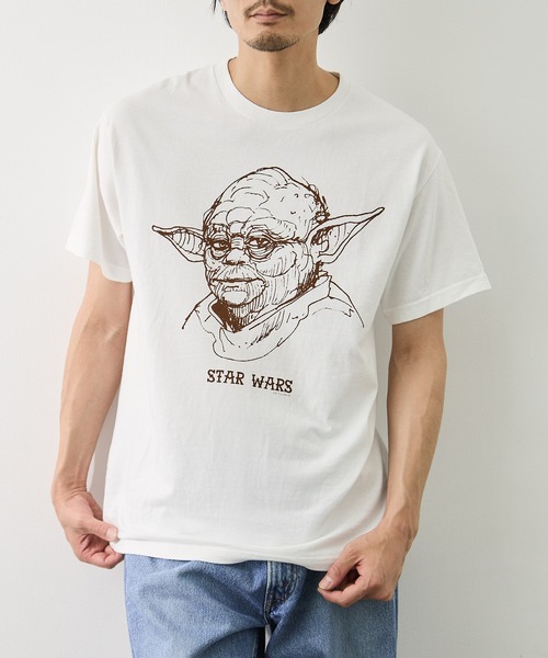 F-LAGSTUF-F(フラグスタフ)の「【F-LAGSTUF-F/フラッグスタッフ】Yoda TEE(Tシャツ/カットソー・メンズ・ホワイト・M/L)」の1枚目の写真
