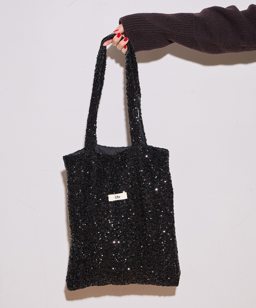 Uhr(ウーア)の「《追加》Uhr/ウーア Friendship Projects Spangle Tote Bag トートバッグ(トートバッグ・レディース・シルバー/ブラック・FREE)」の5枚目の写真