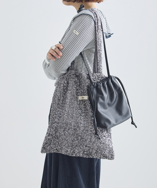 Uhr(ウーア)の「《追加》Uhr/ウーア Friendship Projects Spangle Tote Bag トートバッグ(トートバッグ・レディース・シルバー/ブラック・FREE)」の7枚目の写真