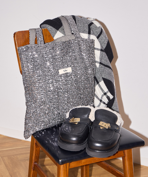 Uhr(ウーア)の「《追加》Uhr/ウーア Friendship Projects Spangle Tote Bag トートバッグ(トートバッグ・レディース・シルバー/ブラック・FREE)」の10枚目の写真