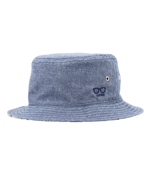 GLOBAL WORK（グローバルワーク）の「キッズ【UVカット】リバーシブルバケットＨＡＴ/708534（ハット・キッズ・ネイビー/ライトベージュ/ライトブルー・MEDIUM/LARGE）」の2枚目の写真