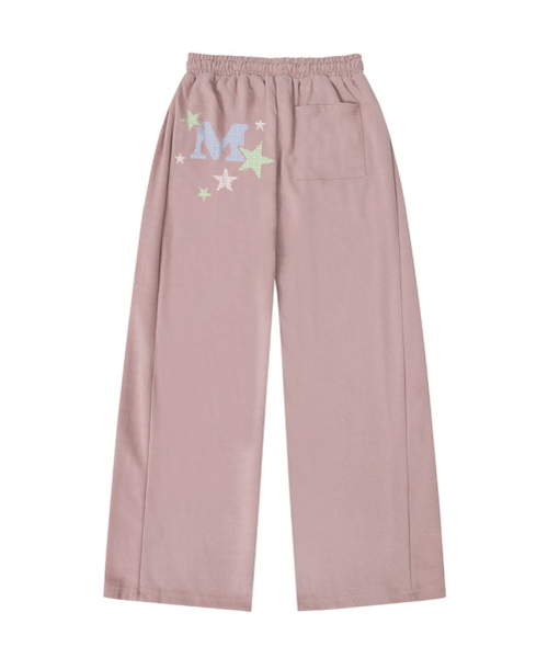 THEMORFHOUSE(ザモーフハウス)の「ピクセル M スター サイドタック ワイド スウェットパンツ ブラック(スウェットパンツ・レディース・その他・MEDIUM/LARGE)」の2枚目の写真