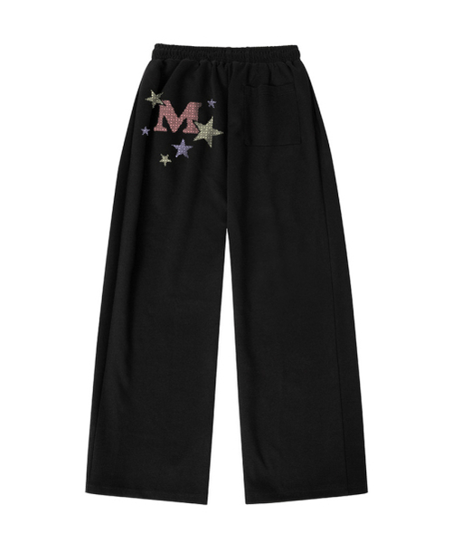 THEMORFHOUSE(ザモーフハウス)の「ピクセル M スター サイドタック ワイド スウェットパンツ ブラック(スウェットパンツ・レディース・その他・MEDIUM/LARGE)」の4枚目の写真