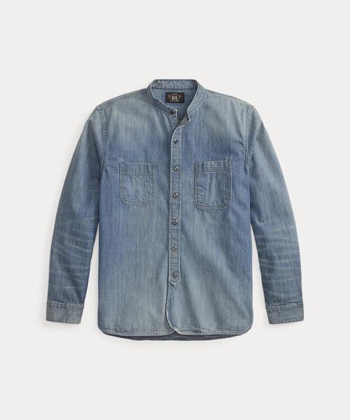Double RL (RRL): インディゴ　デニムワークシャツ インディゴ デニム ワークシャツ（シャツ/ブラウス）｜RRL（ダブル