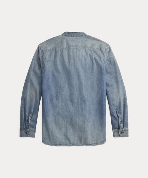 RRL(ダブル アール エル)の「インディゴ デニム ワークシャツ(シャツ/ブラウス・メンズ・ブルー・M/L/XL)」の3枚目の写真