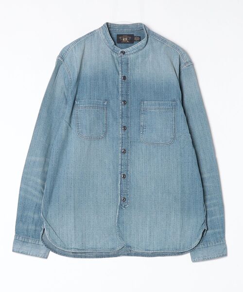 RRL(ダブル アール エル)の「インディゴ デニム ワークシャツ(シャツ/ブラウス・メンズ・ブルー・M/L/XL)」の5枚目の写真