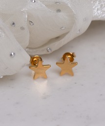 【Peony/ピオニー】星型シンプルモチーフピアス【アレルギー対応】