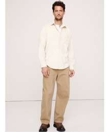 Loose fit linen touch HS shirt / ルーズフィットリネンタッチハーフ
